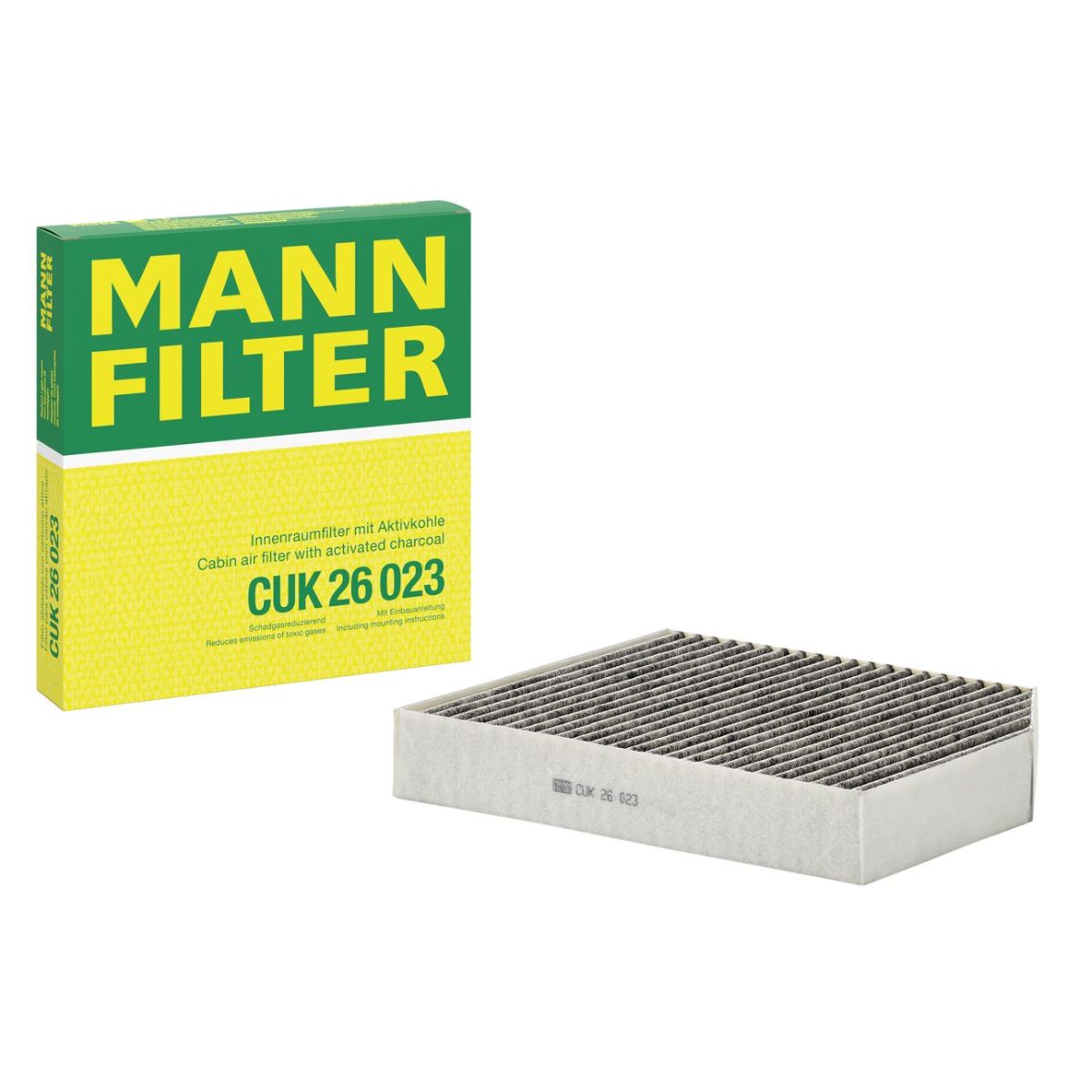 MANN-FILTER CUK 26 023 Activated Carbon Cabin Pollen Filter