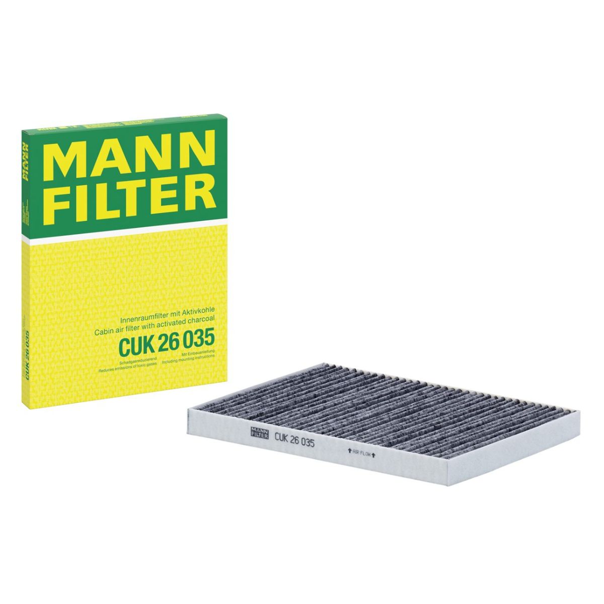 MANN-FILTER CUK 26 035 Activated Carbon Cabin Pollen Filter