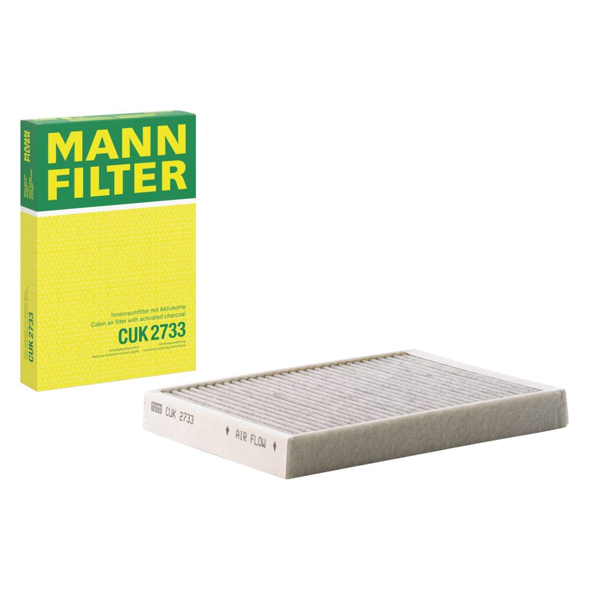 MANN-FILTER CUK 2733 Activated Carbon Cabin Pollen Filter