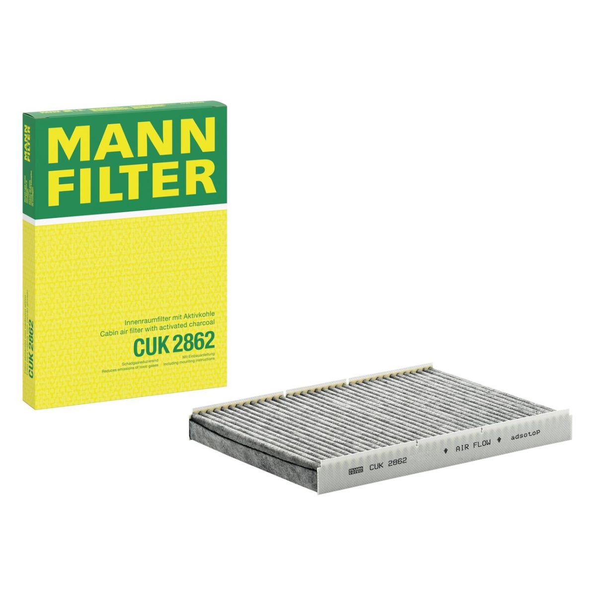 MANN-FILTER CUK 2862 Activated Carbon Cabin Pollen Filter