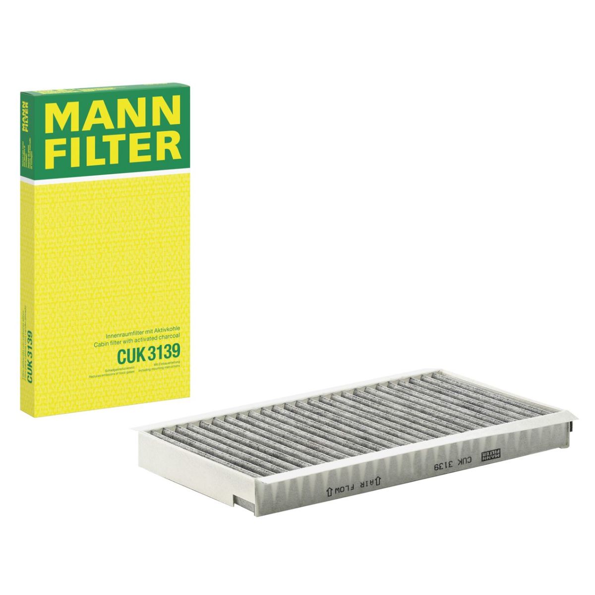 MANN-FILTER CUK 3139 Activated Carbon Cabin Pollen Filter