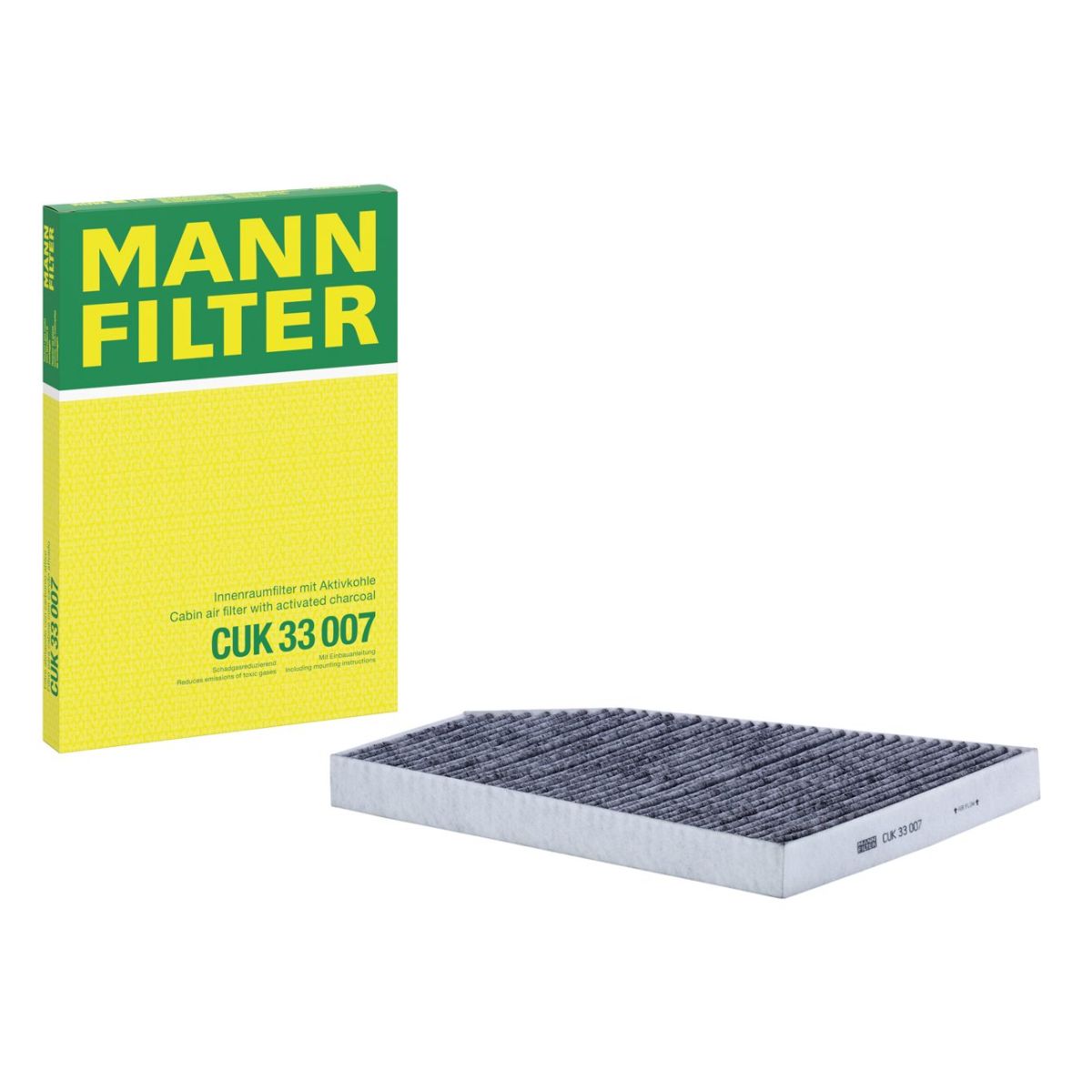 MANN-FILTER CUK 33 007 Activated Carbon Cabin Pollen Filter