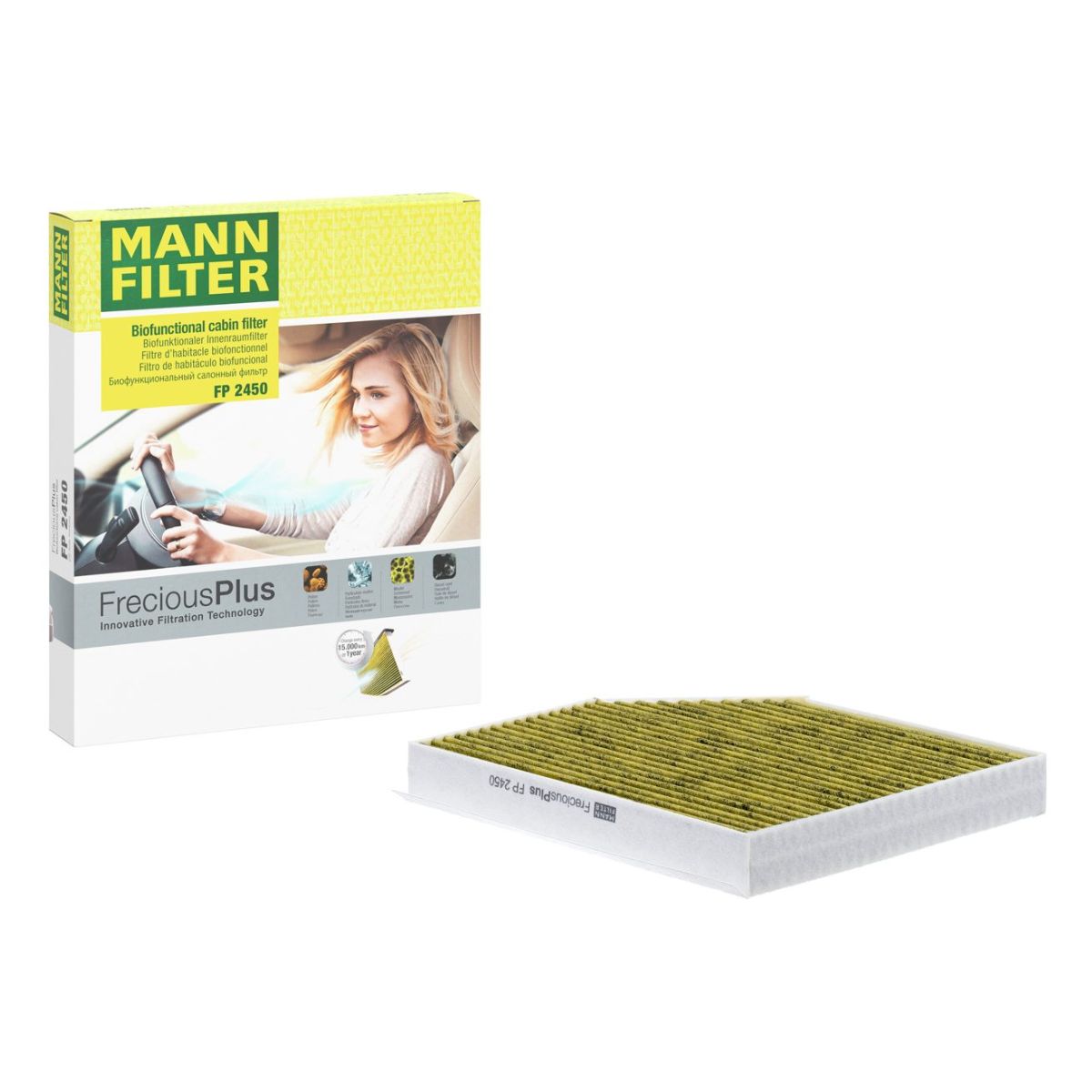 MANN-FILTER FP 2450 FreciousPlus Cabin Pollen Filter