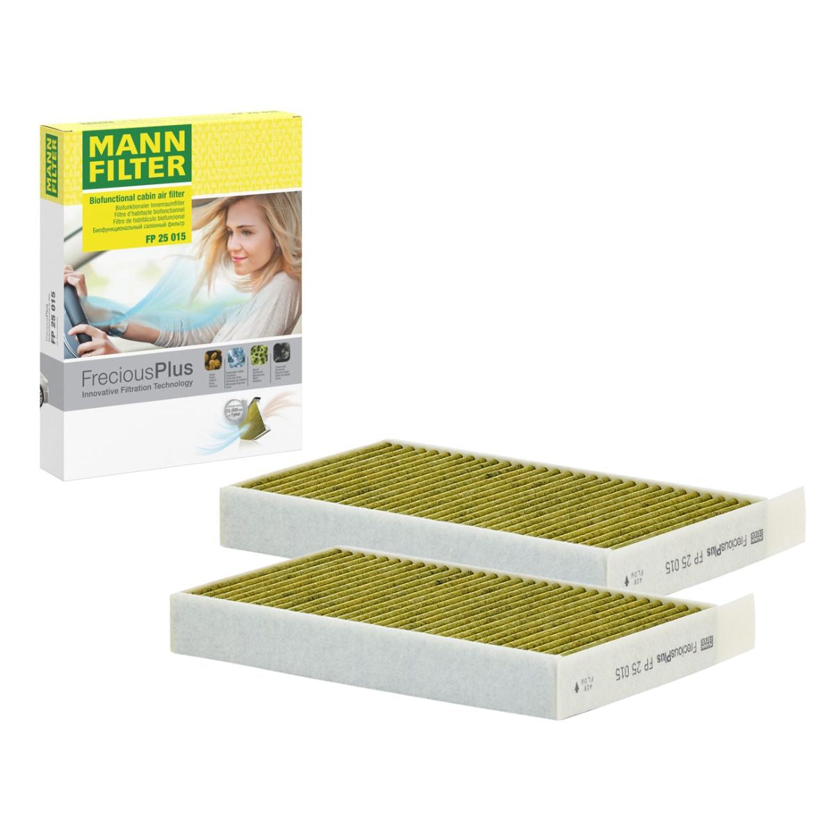 MANN-FILTER FP 25 015-2 FreciousPlus Cabin Pollen Filter