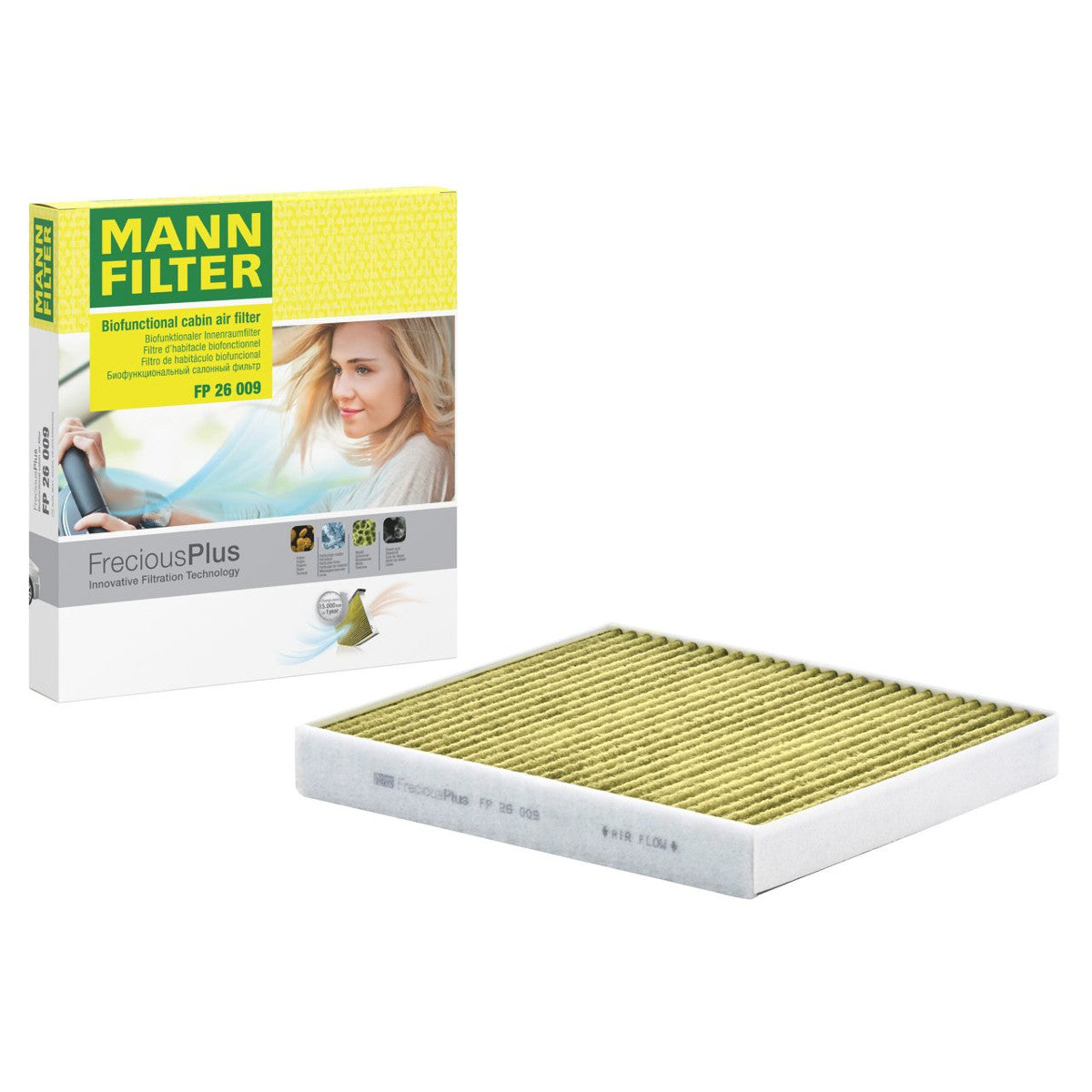 MANN-FILTER FP 26 009 FreciousPlus Cabin Pollen Filter