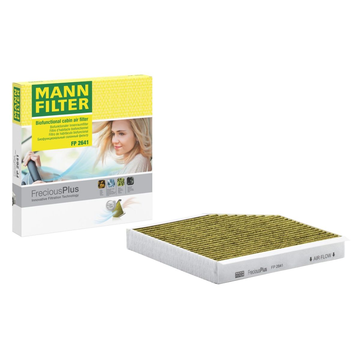 MANN-FILTER FP 2641 FreciousPlus Cabin Pollen Filter