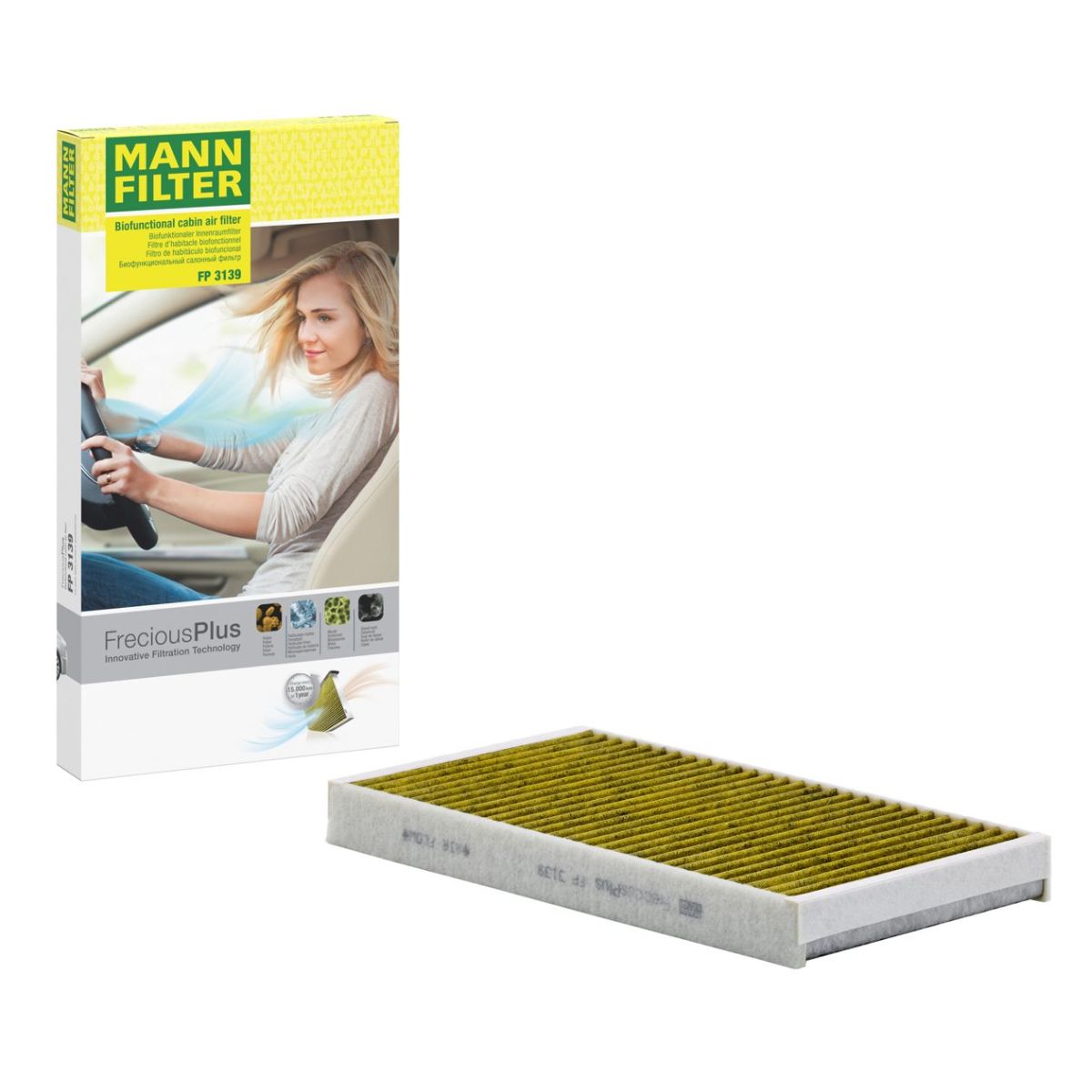 MANN-FILTER FP 3139 FreciousPlus Cabin Pollen Filter