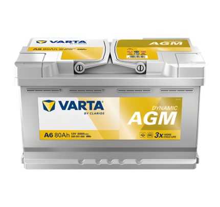 580-901-080 | VARTA xEV 580-901-080 Silver Dynamic AGM 電池 A6 (80Ah)