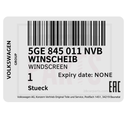 5GE-845-011-NVB | Audi VW 5GE-845-011-NVB Windshield Glass