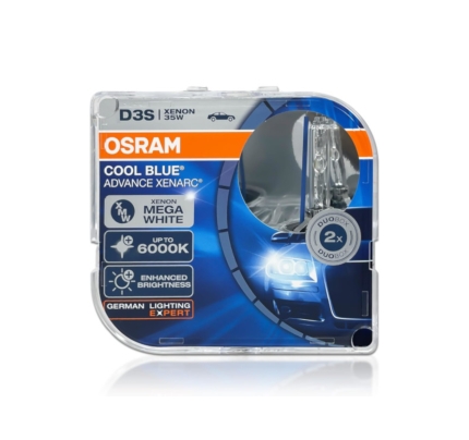 66340CBA | OSRAM 66340CBA XENARC Cool Blue Advance HID Xenon Light Bulb (D3S)