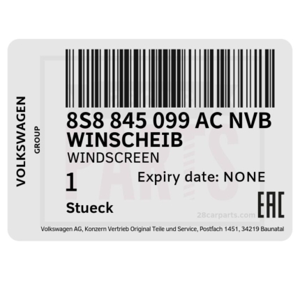 8S8-845-099AC-NVB | Audi VW 8S8-845-099AC-NVB Windshield Glass
