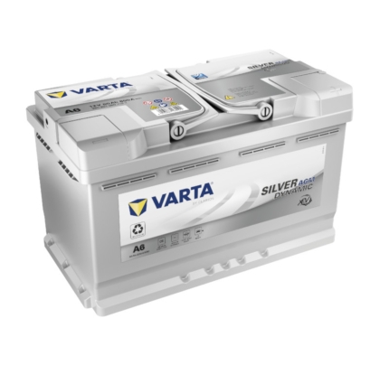 580-901-080 | VARTA 580-901-080 Silver Dynamic AGM 電池 A6 (80Ah)
