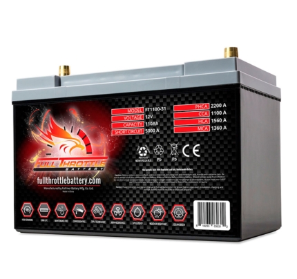FT1100-31 | Full Throttle FT1100-31 AGM High Performance Battery (110Ah)