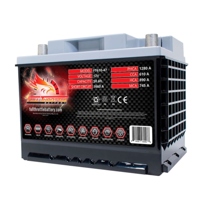 FT610-47 | Full Throttle FT610-47 AGM High Performance Battery (50Ah)