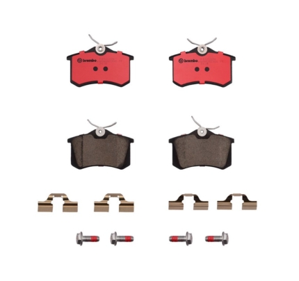 P85020N | Brembo P85020N NAO Ceramic Brake Pad Set (Rear)