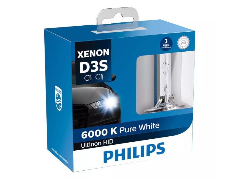 Buy Philips D3S 42403WXX2 Ultinon HID Xenon Bulb - 6000K Cool